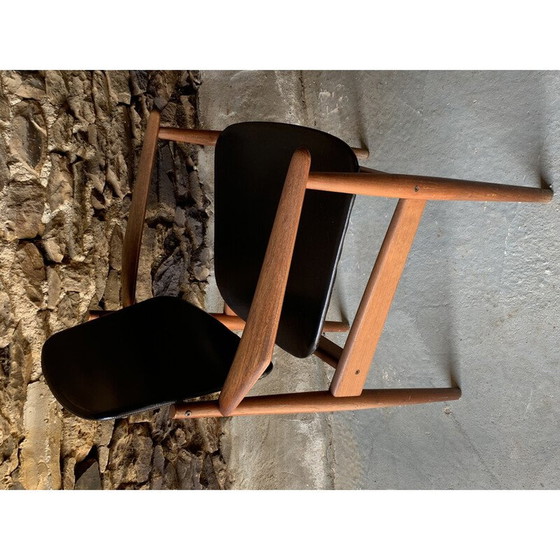 Image 1 of Coppia di poltrone vintage fd-184 di Arne Vodder, 1960