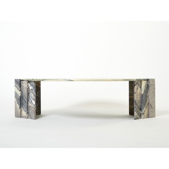 Image 1 of Vintage Sicilian marble eye coffee table, France 1970s