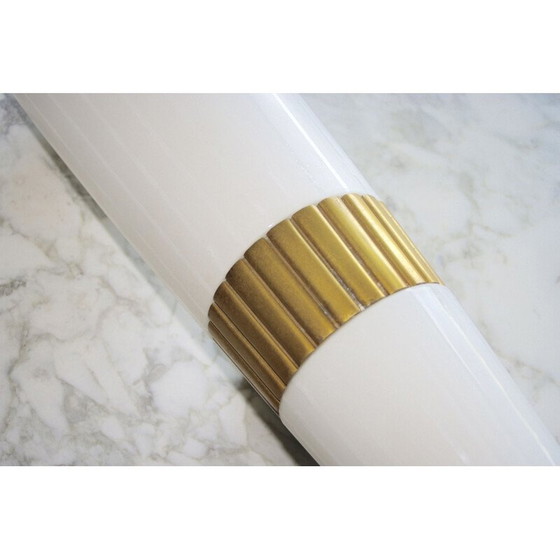 Image 1 of Vintage glass and metal wall lamp, 1960