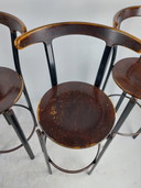 4 x Sgabelli da bar di Spahn anni '70 in bellissima patina 