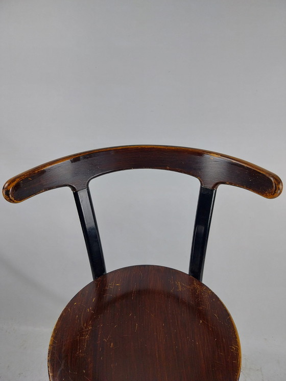 Image 1 of 4 X Bar Stool By Spahn 1970'S In Beautiful Patina