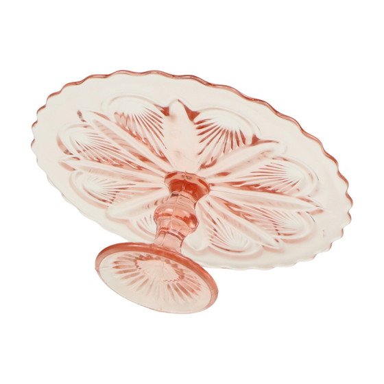 Image 1 of Art Deco Pink Cake Bowl