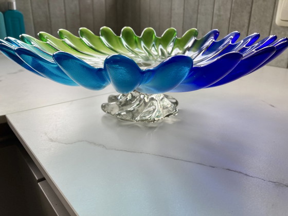 Image 1 of Liebenstein Glass Serving Bowl On Twisted Base