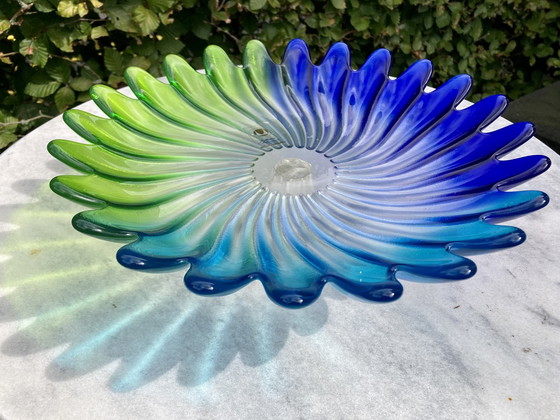 Image 1 of Liebenstein Glass Serving Bowl On Twisted Base