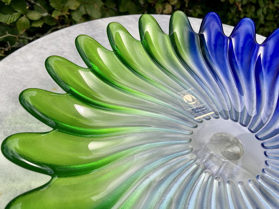 Image 1 of Liebenstein Glass Serving Bowl On Twisted Base