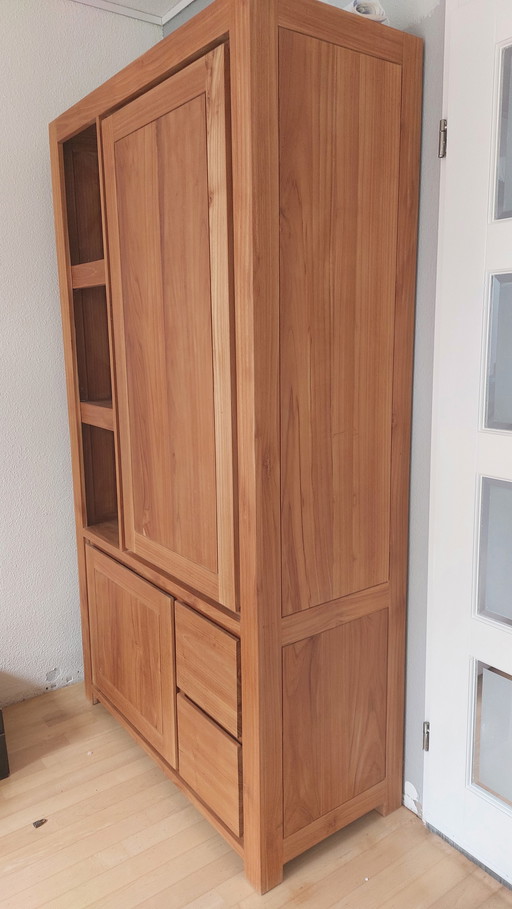 Modern custom cabinet made of solid teak