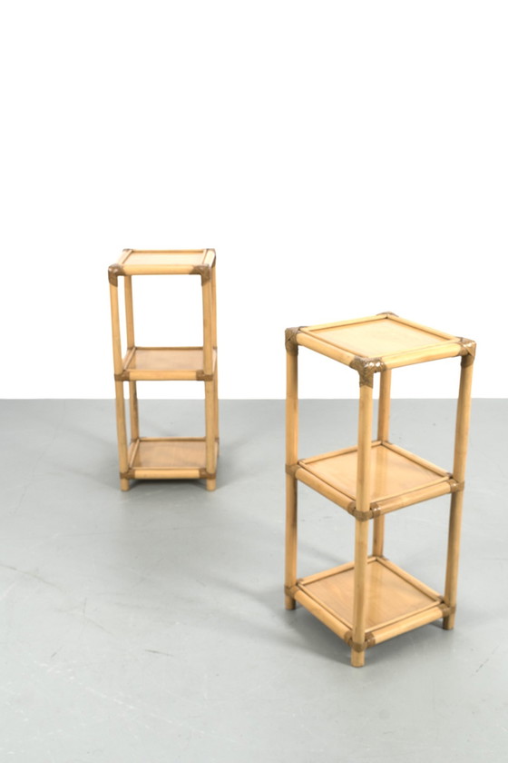 Image 1 of 2x vintage etagère tables