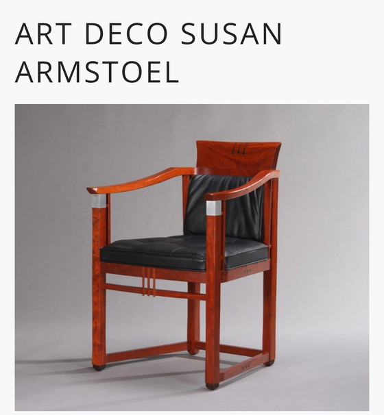 Image 1 of 6x Schuitema Art Deco Model Susanne dining chair