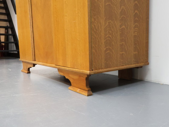 Image 1 of Vintage closet 3 door oak