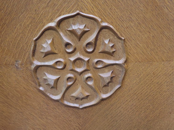 Image 1 of Armoire vintage 3 portes en chêne