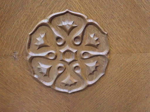 Armario vintage 3 puertas roble 