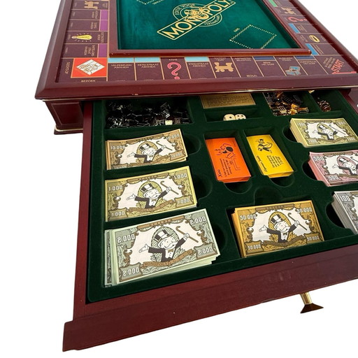 Franklin Mint - Monopoly - Limited Edition (Dutch version) - Wooden, Empire style playboard with gold plated pieces - 100% compl