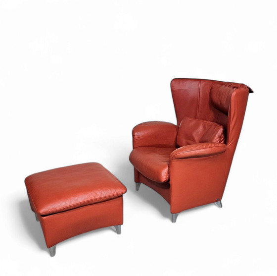 Image 1 of Sillón DS-23 de Franz Josef Schulte para De Sede, 1990 con otomana