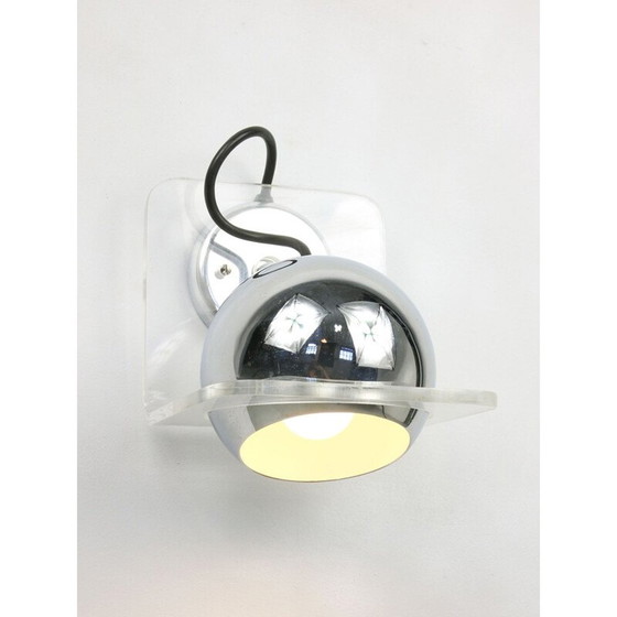 Image 1 of Vintage Italian chrome wall lamp Eyeball