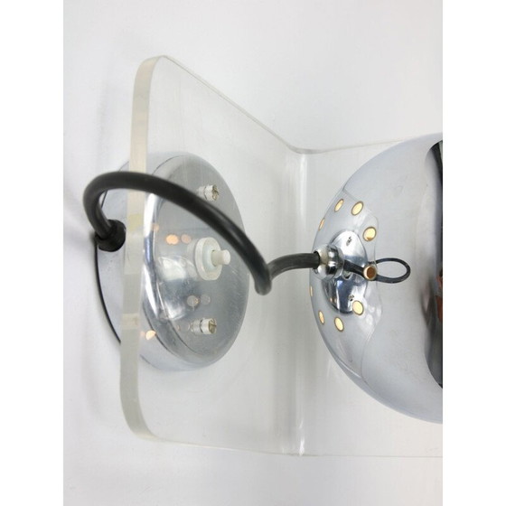 Image 1 of Vintage Italian chrome wall lamp Eyeball