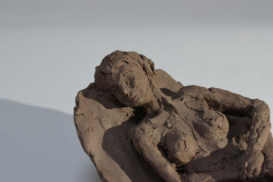 Image 1 of Terracotta Sculpture- Lying Woman- Yolande Ide (1931)