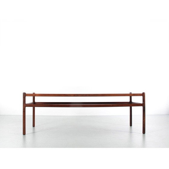 Image 1 of Vintage Scandinavian coffee table in rio rosewood by Henning Korch for Cf Christiansen Silkeborg
