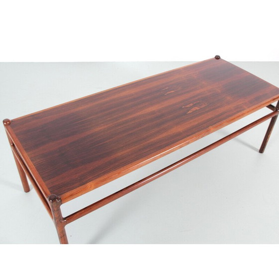 Image 1 of Vintage Scandinavian coffee table in rio rosewood by Henning Korch for Cf Christiansen Silkeborg