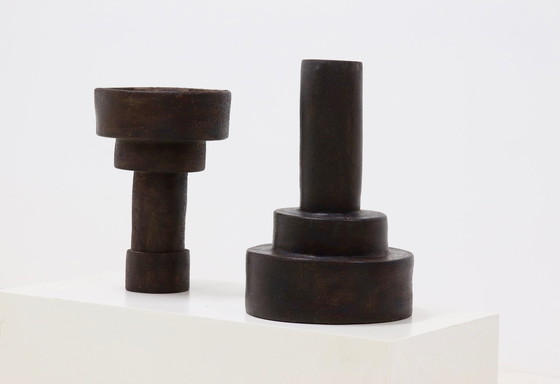 Image 1 of Vintage Brutalist Studio Pottery Object 1960s