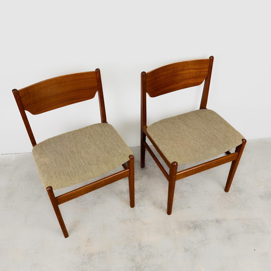 Image 1 of 2x Beautiful Danish teak chairs, Mid - Century