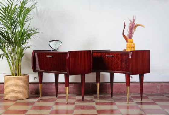 Image 1 of 2x Table de chevet Mid Century