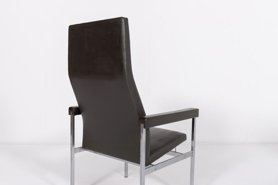 Image 1 of Pair Of High Back Armchairs From Fritz Hansen, 1980’S Denmark