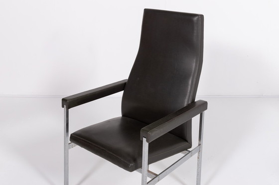 Image 1 of Pair Of High Back Armchairs From Fritz Hansen, 1980’S Denmark