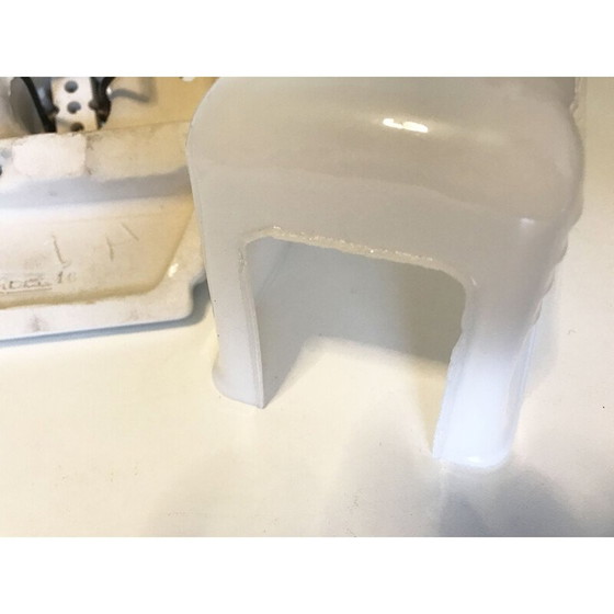 Image 1 of Lampada da parete vintage in opale e porcellana di Roca Spagna