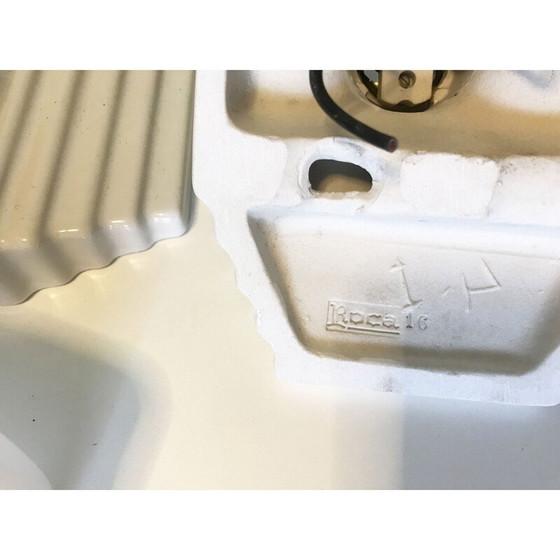 Image 1 of Lampada da parete vintage in opale e porcellana di Roca Spagna