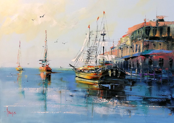 Image 1 of Alfred Aniol "In The Port"