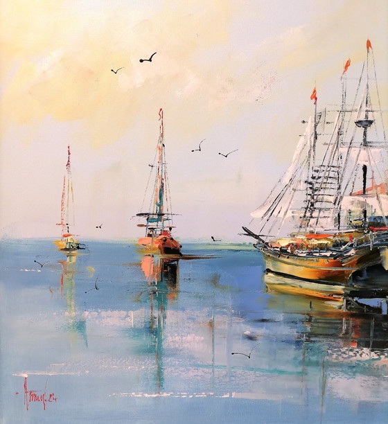 Image 1 of Alfred Aniol "In The Port"