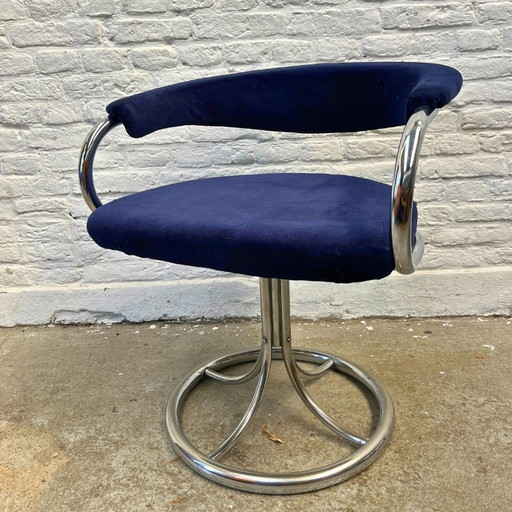 Midcentury Swivel Chair - Tube Frame - Italy