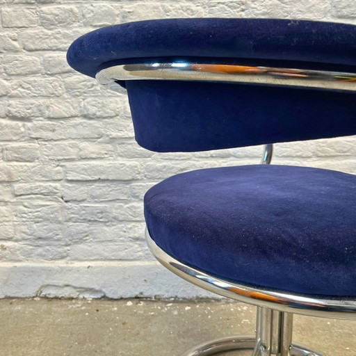 Midcentury Swivel Chair - Tube Frame - Italy