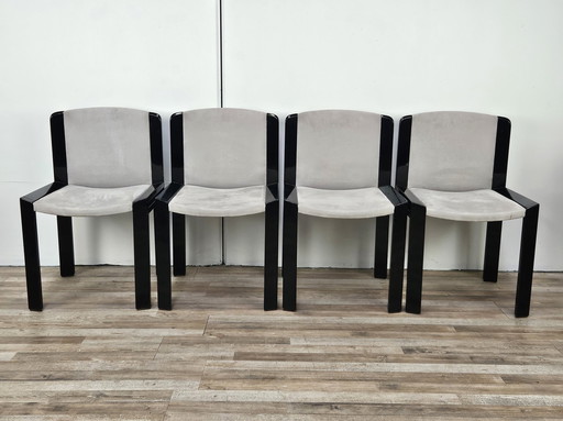 Set Of 4 Chairs P300 By Joe Colombo For Pozzi