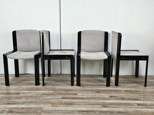 Set Of 4 Chairs P300 By Joe Colombo For Pozzi