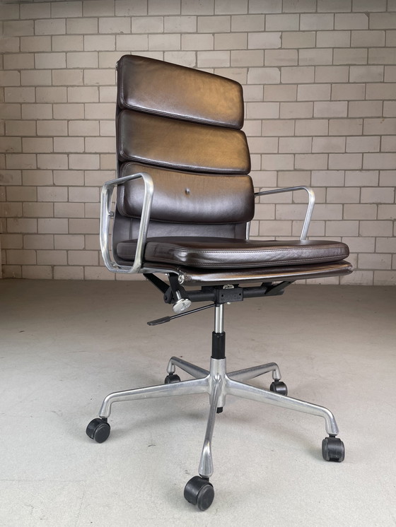 Image 1 of Vitra Ea 219 Soft Pad Desk Chair Brown