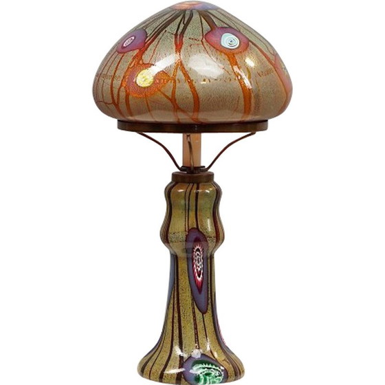 Image 1 of Lampada da tavolo vintage in vetro opalino di Giulio Radi, Italia 1970