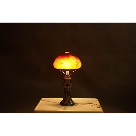 Image 1 of Lampada da tavolo vintage in vetro opalino di Giulio Radi, Italia 1970