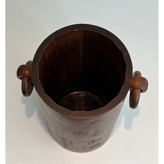 Image 1 of Vintage wooden umbrella stand, France 1950