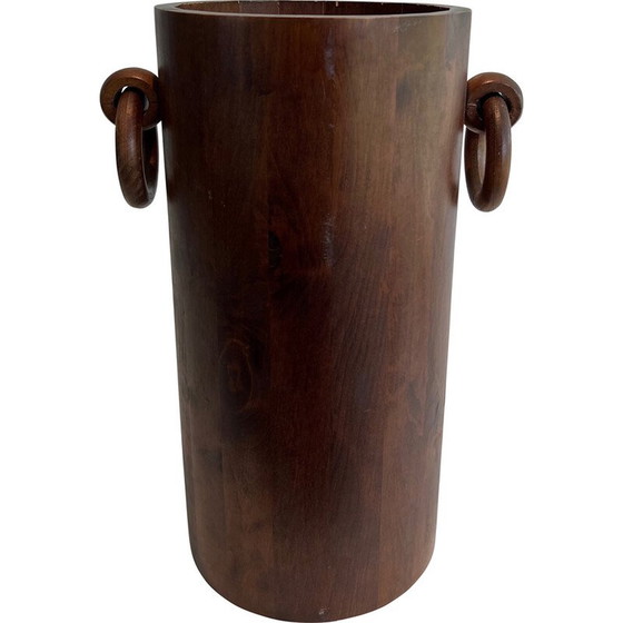 Image 1 of Vintage wooden umbrella stand, France 1950