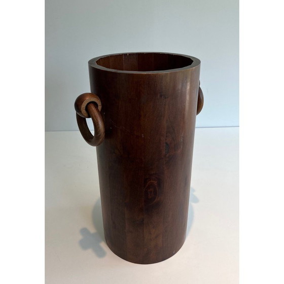 Image 1 of Vintage wooden umbrella stand, France 1950