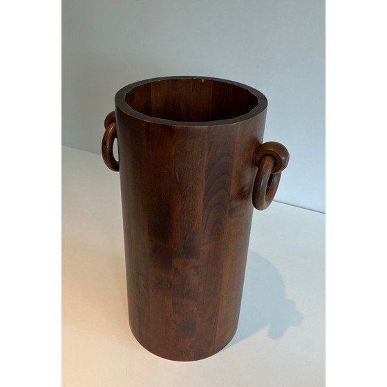 Image 1 of Vintage wooden umbrella stand, France 1950