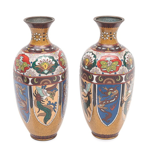 Pair Of Japanese Vases