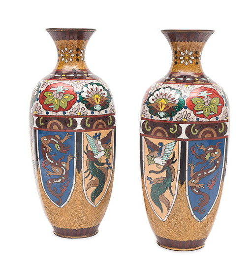 Pair Of Japanese Vases