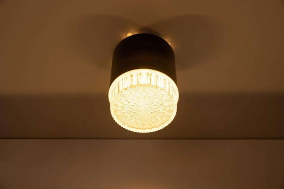 Image 1 of Plafonnier vintage en verre des années 1960