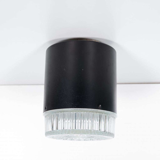 Vintage glass 1960s ceiling lamp