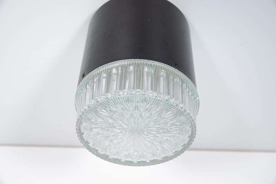 Image 1 of Lampada da soffitto in vetro vintage anni '60