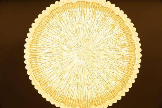 Image 1 of Plafonnier vintage en verre des années 1960