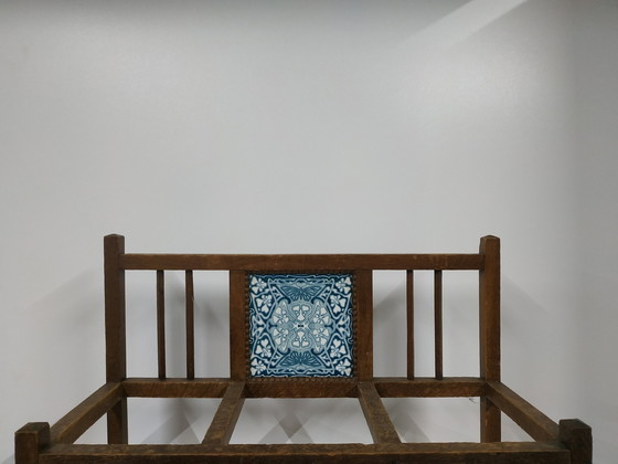 Image 1 of Portaombrelli (portasciugamani) in legno antico (Art Nouveau)