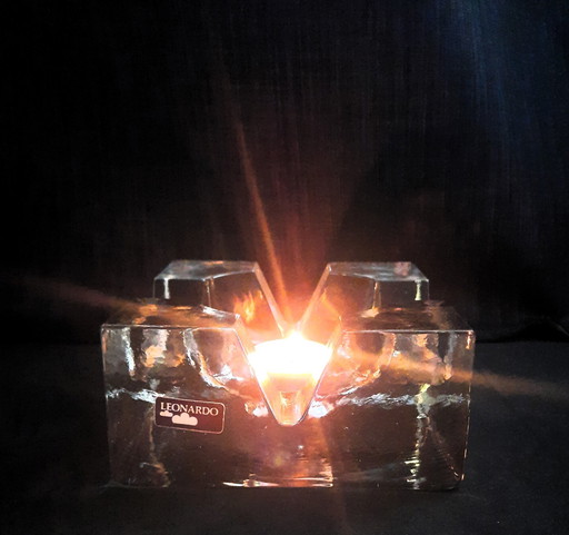 Leonardo Brutal Crystal Tea Light Holder